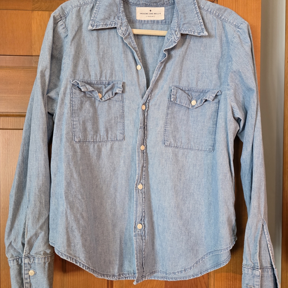 Denim Button-Up Shirt